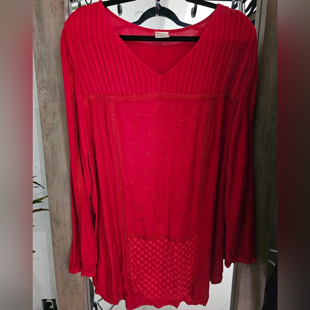 Blair Women's Red Tunic Top Size: XL